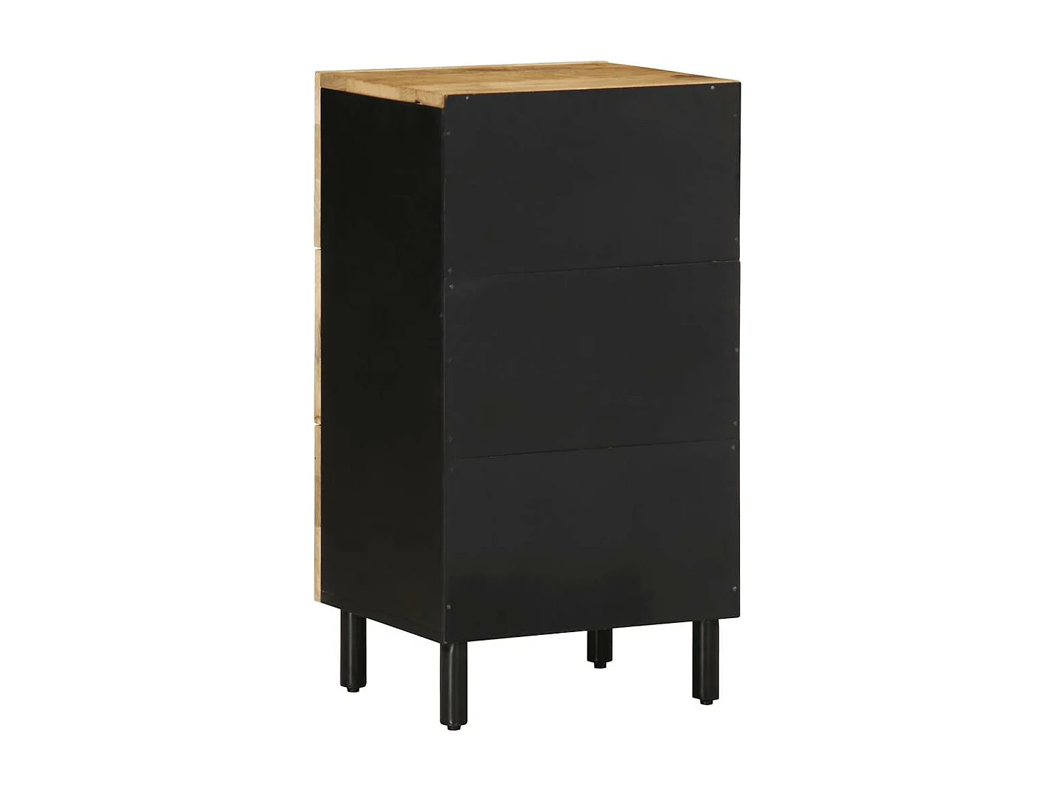 Aparador 40x33,5x75 cm madera maciza de mango crudo