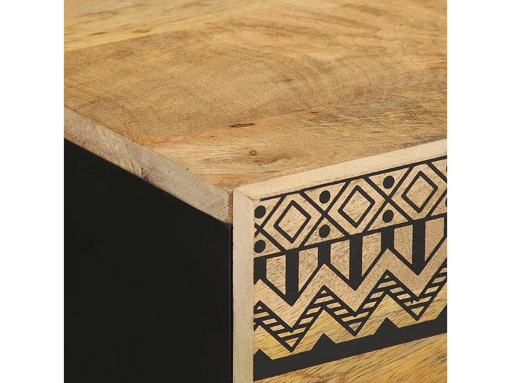 Aparador 40x33,5x75 cm madera maciza de mango crudo