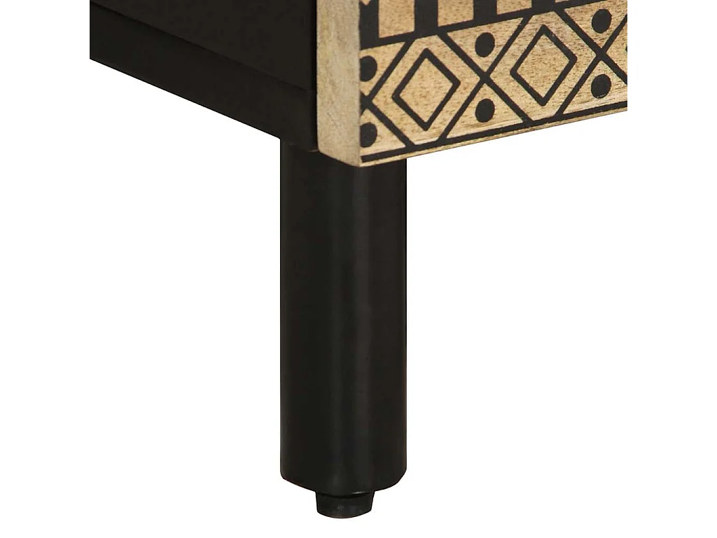 Aparador 40x33,5x75 cm madera maciza de mango crudo