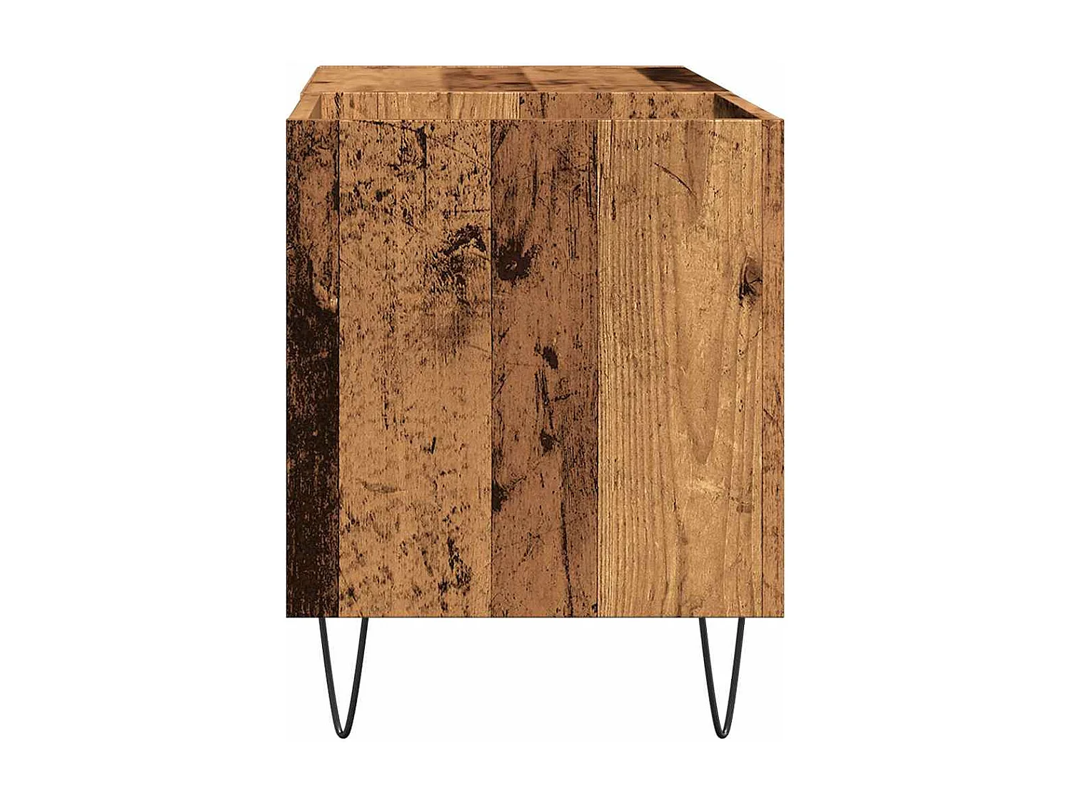 Armoire à disques vieux bois 84,5x38x48 cm bois d'ingénierie