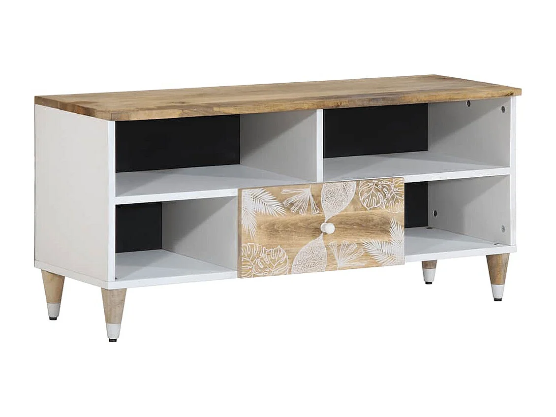Móvel TV 100x33,5x46 cm madeira maciça de manga