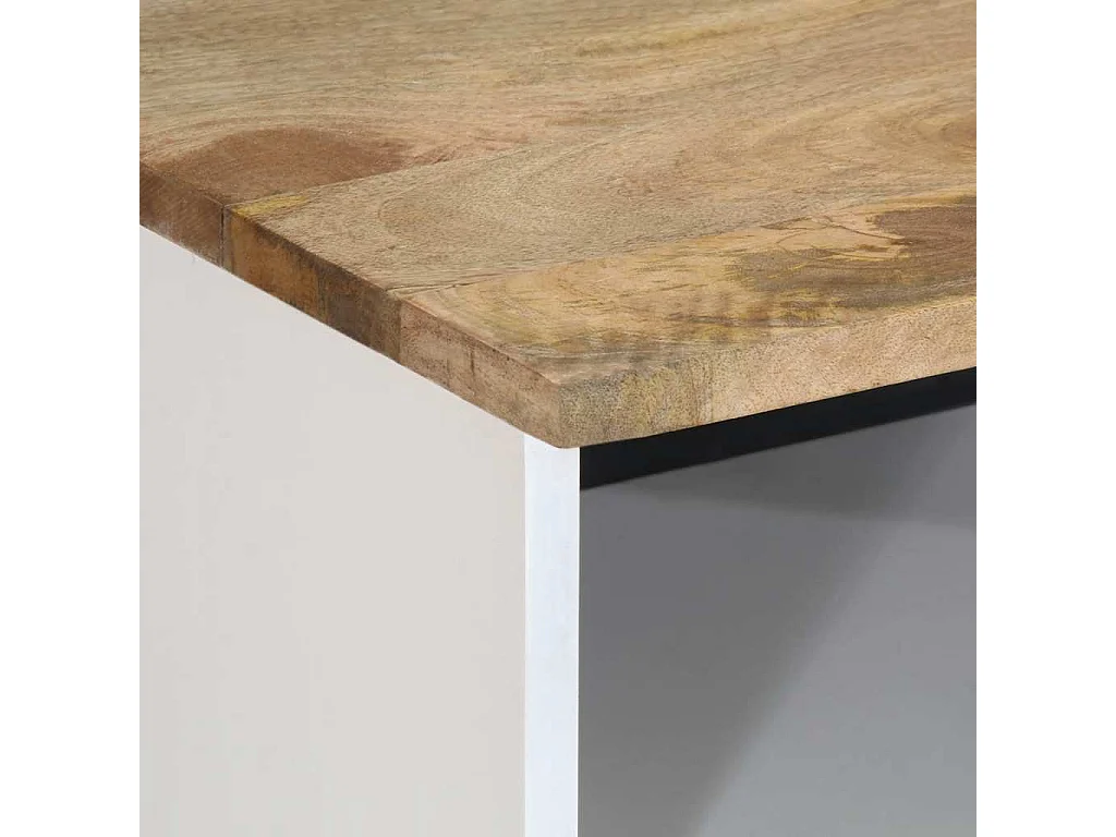 Meuble TV 100x33,5x46 cm bois massif de manguier