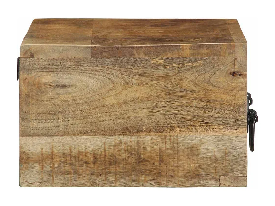 Meuble TV mural 60x30x19 cm bois massif de manguier brut