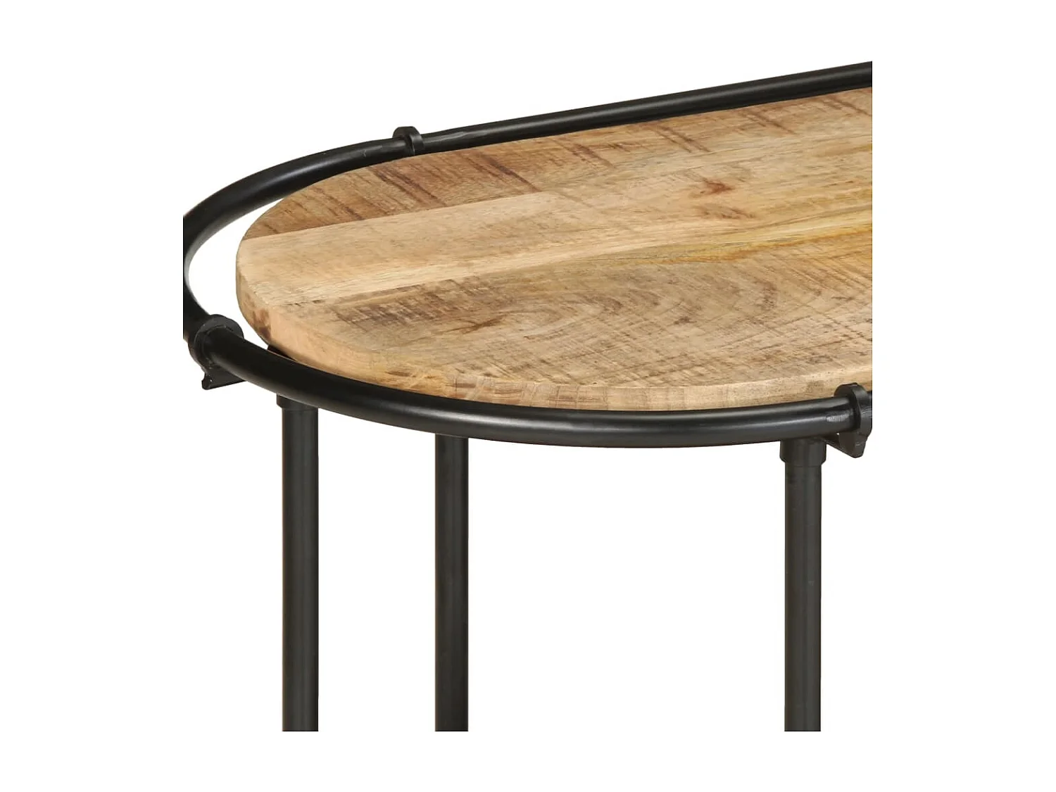 Móvel TV 200x42x40 cm madeira maciça de manga crua