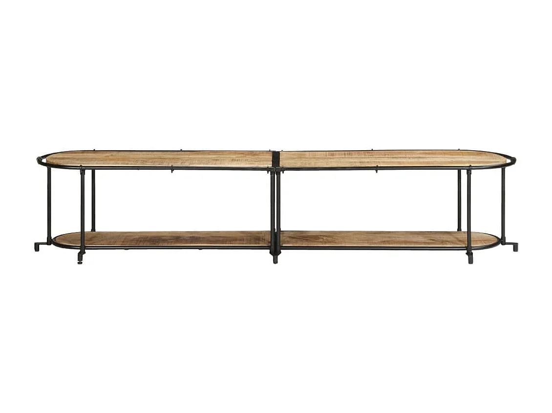 TV-meubel 200x42x40 cm massief ruw mangohout