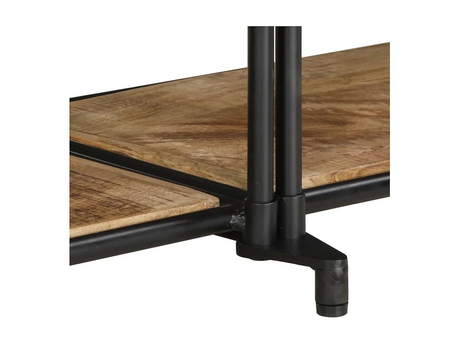 TV-meubel 200x42x40 cm massief ruw mangohout