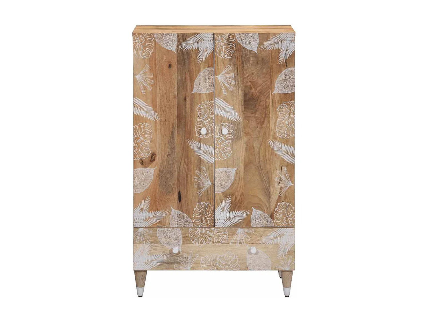 Credenza 60x33,5x100 cm in legno massello di mango