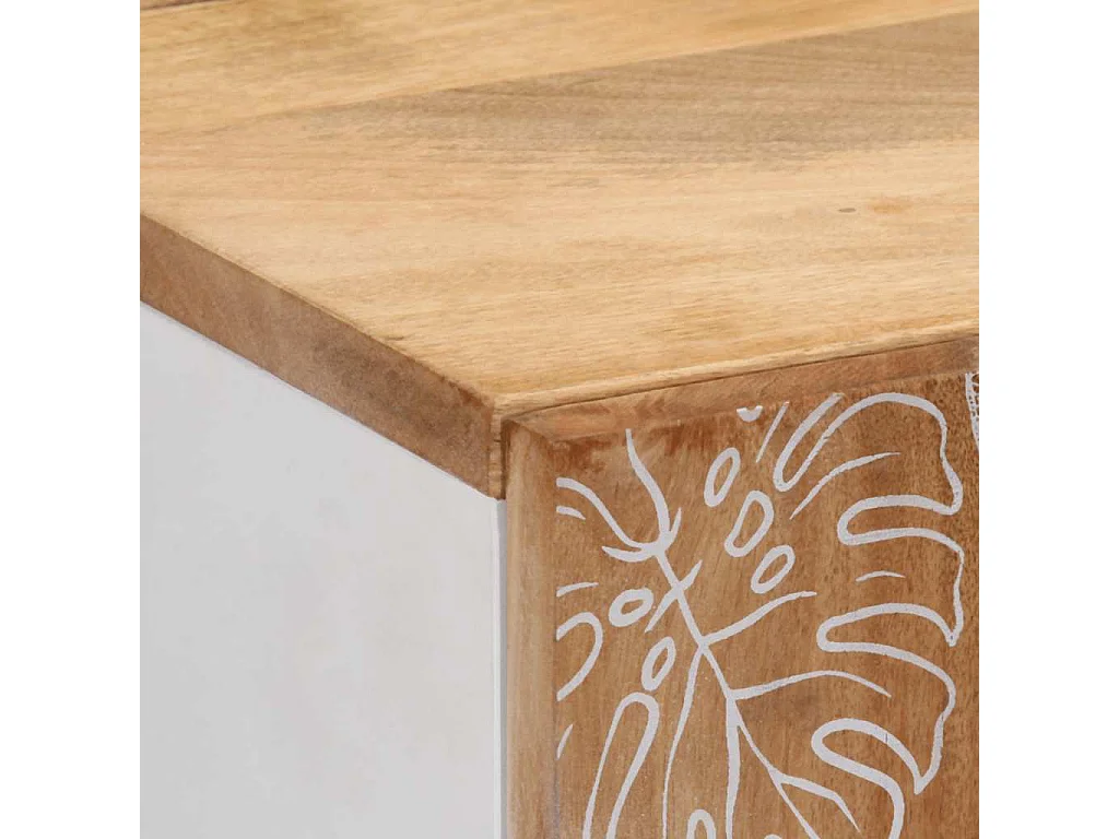 Credenza 60x33,5x100 cm in legno massello di mango