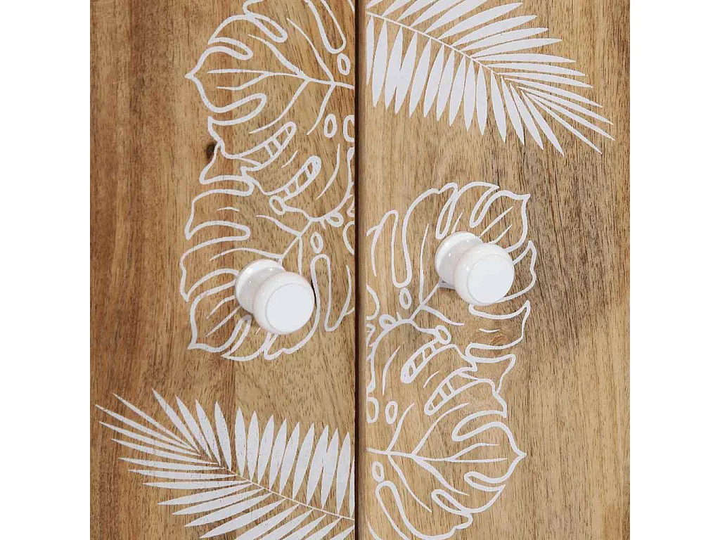 Credenza 60x33,5x100 cm in legno massello di mango