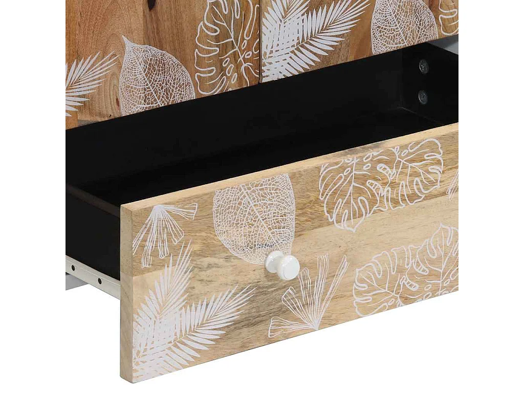 Credenza 60x33,5x100 cm in legno massello di mango