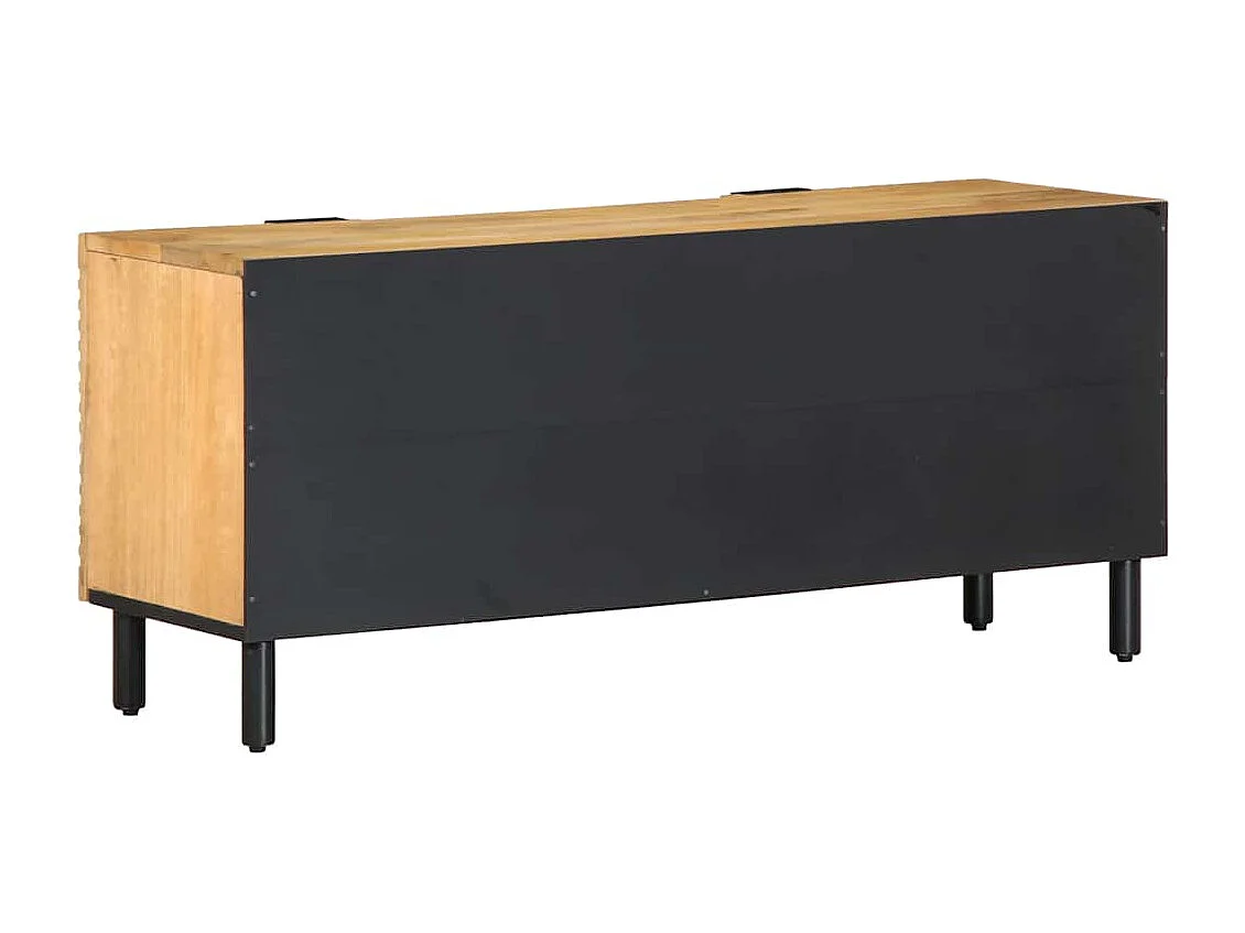 Mueble de TV marrón 105x33x46 cm Madera maciza de mango