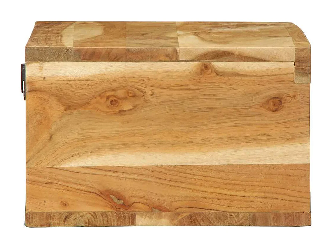 Meuble TV mural 60x30x19 cm bois massif d'acacia