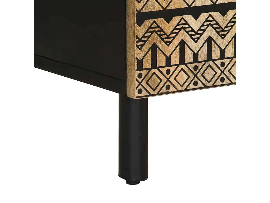 Aparador 60x33,5x75 cm madera maciza de mango crudo