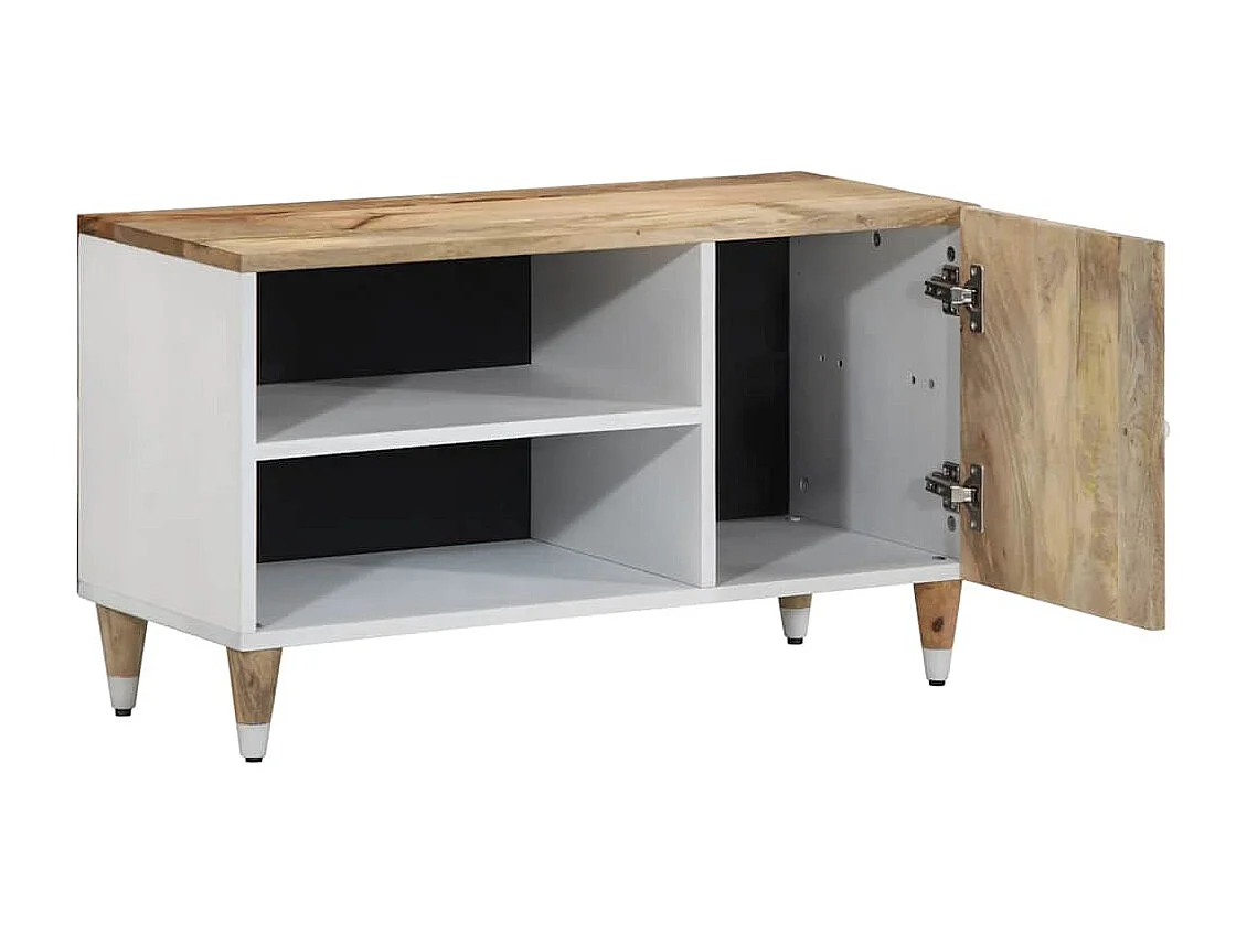TV-meubel 80x31,5x46 cm massief mangohout