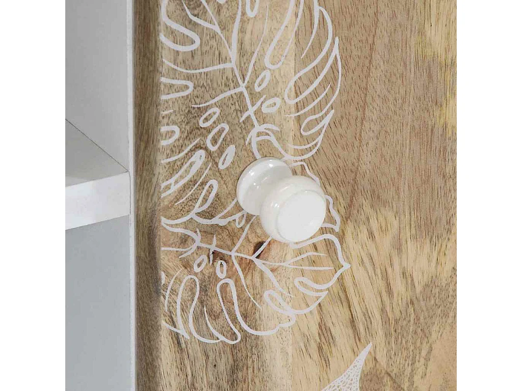 TV-meubel 80x31,5x46 cm massief mangohout