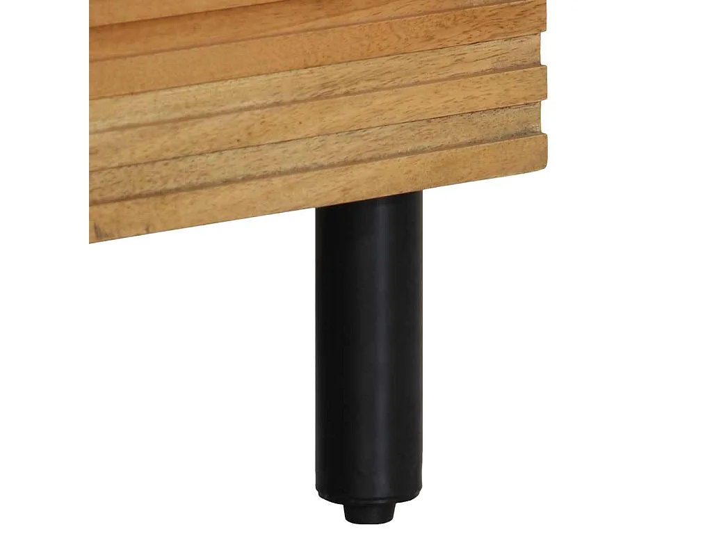 Buffet marron 60x33x100 cm bois de manguier massif