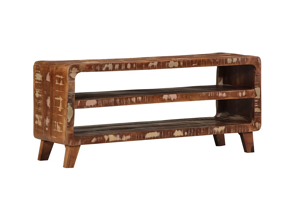 Meuble TV 105x46x32 cm Bois massif de récupération