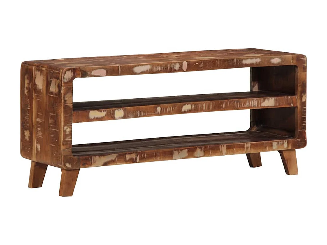 Meuble TV 105x46x32 cm Bois massif de récupération