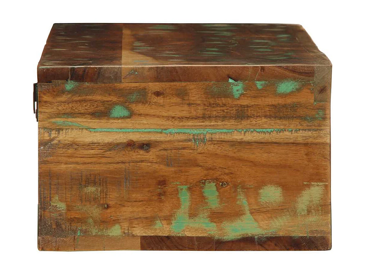 Meuble TV mural 100x30x19 cm bois massif de récupération