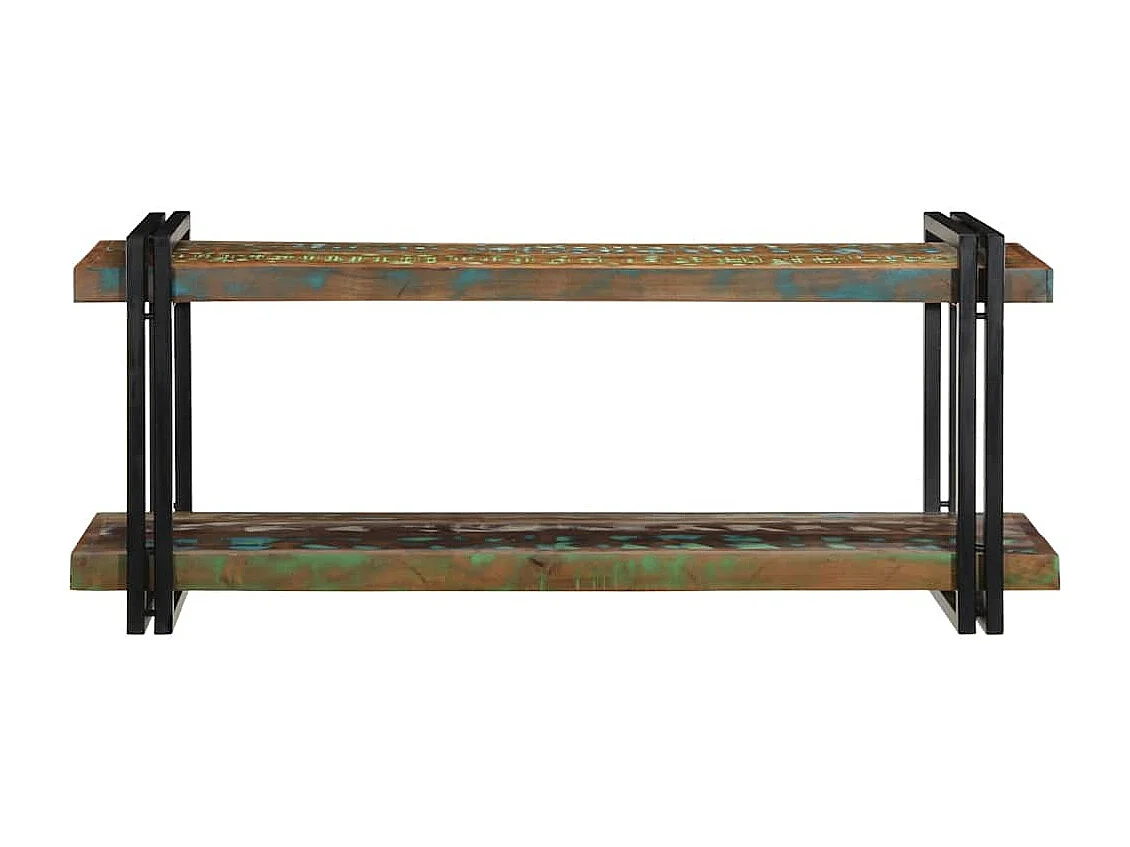 étagère murale multicolore bois massif récupération