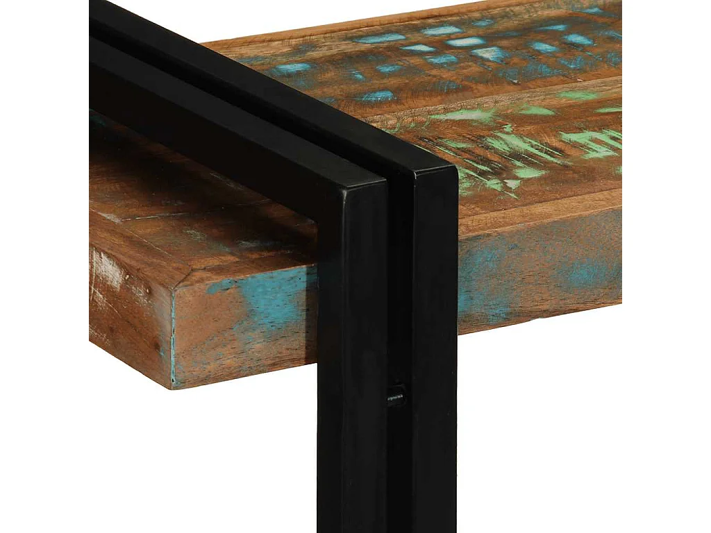 étagère murale multicolore bois massif récupération