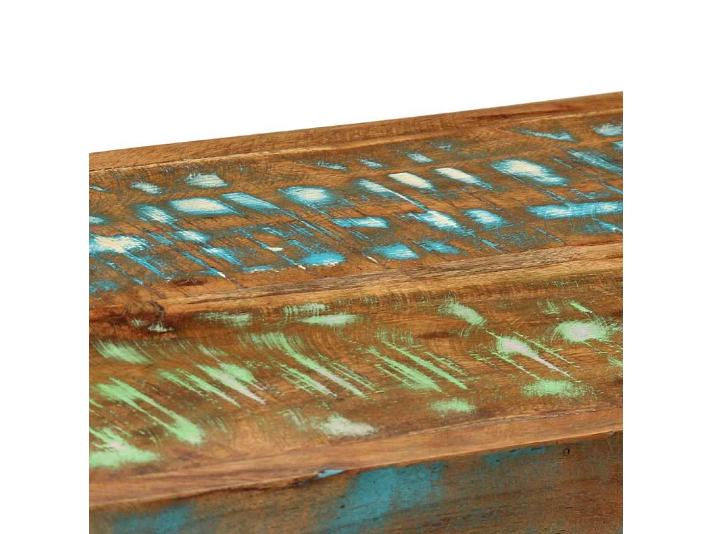 étagère murale multicolore bois massif récupération