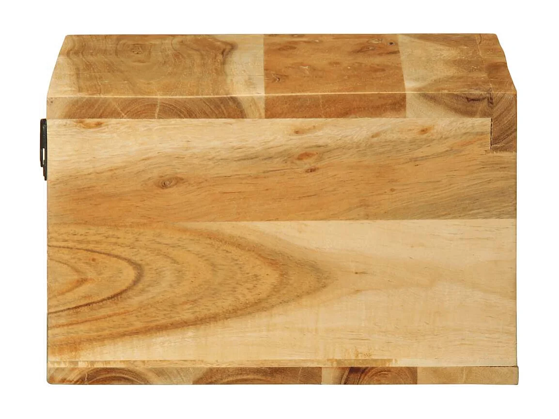 armários de TV montados na parede em madeira de acácia maciça