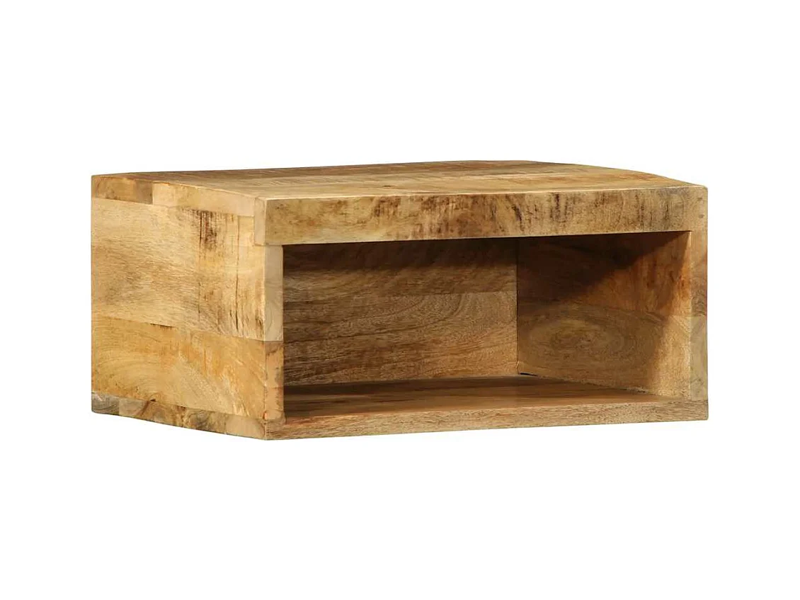 pezzi mobili porta TV a parete in legno massello di mango grezzo