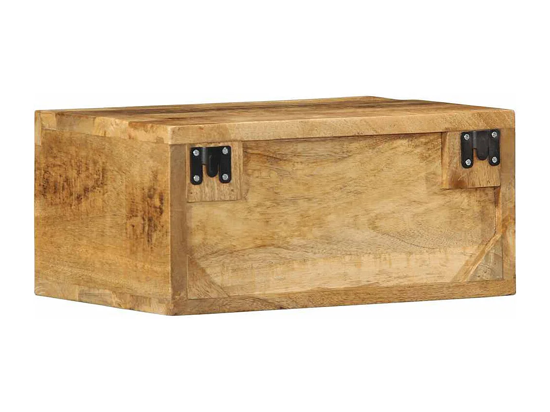 pezzi mobili porta TV a parete in legno massello di mango grezzo