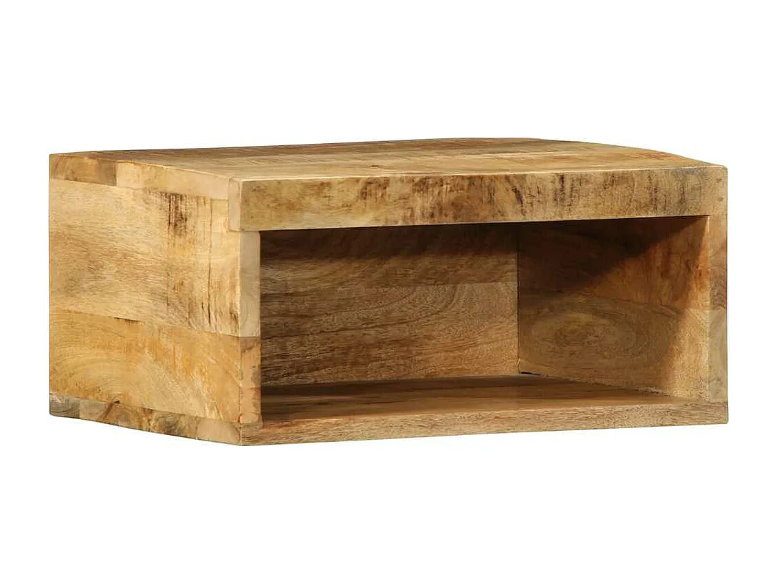 pezzi mobili porta TV a parete in legno massello di mango grezzo