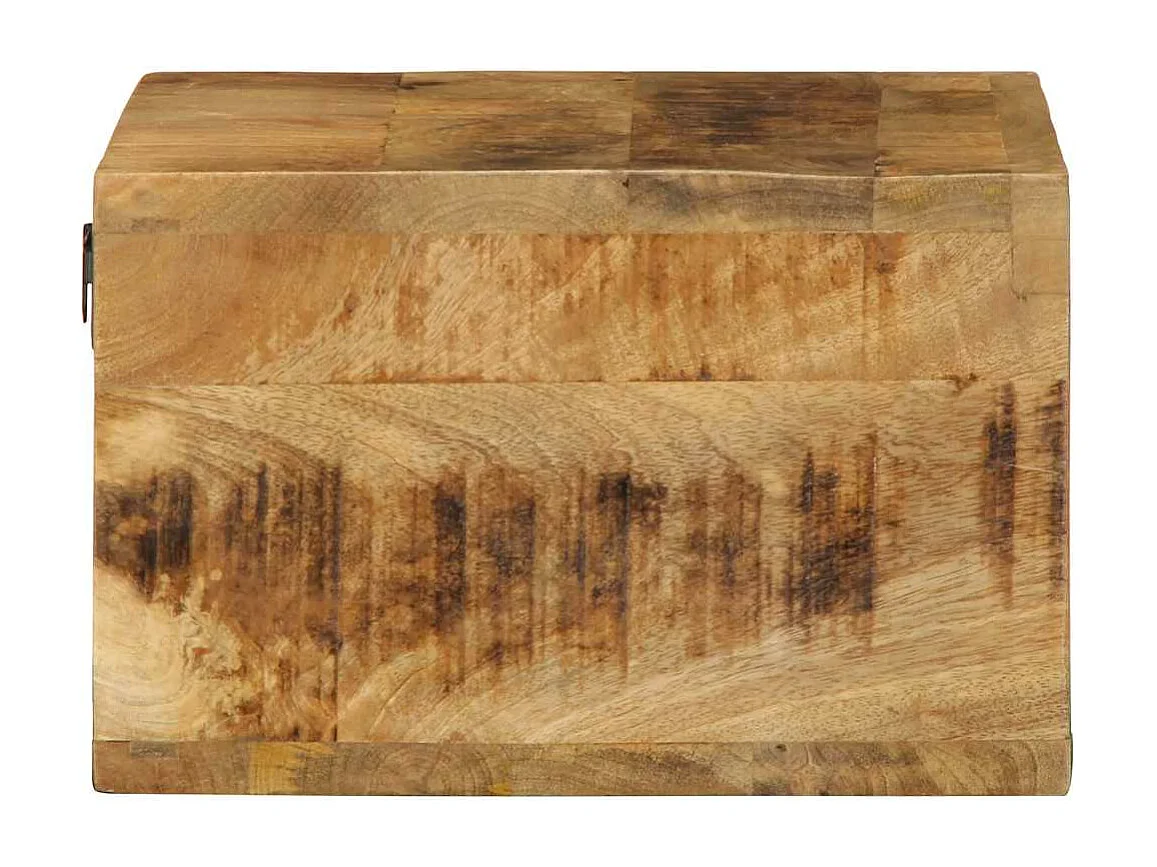 muebles de TV montados en la pared de madera maciza de mango en bruto