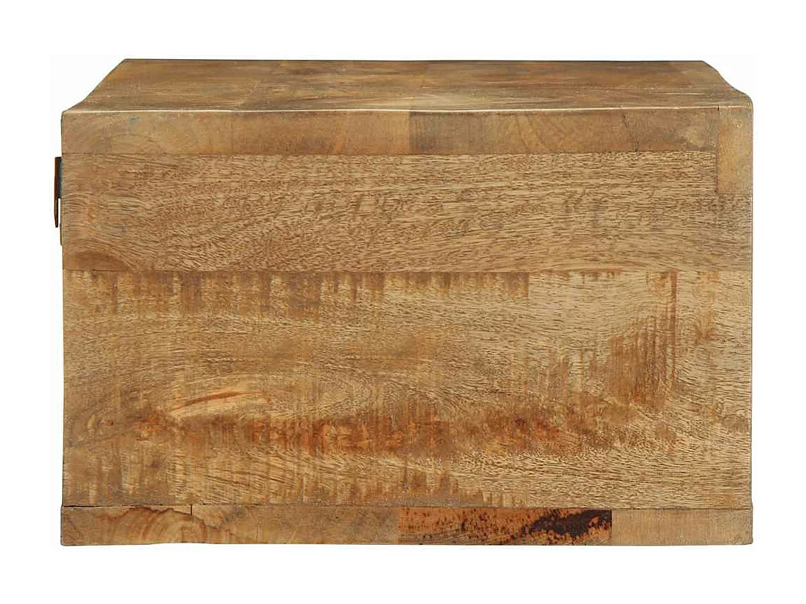 Wandmeubel TV 100x30x19 cm massief ruw mangohout