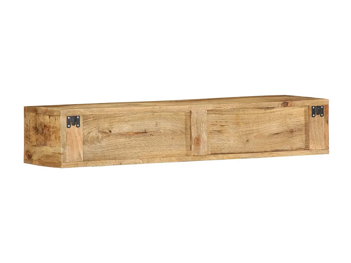 Wandmeubel TV 100x30x19 cm massief ruw mangohout