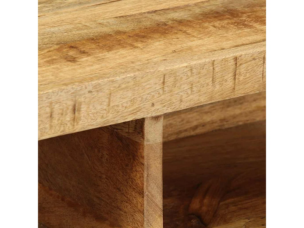Wandmeubel TV 100x30x19 cm massief ruw mangohout