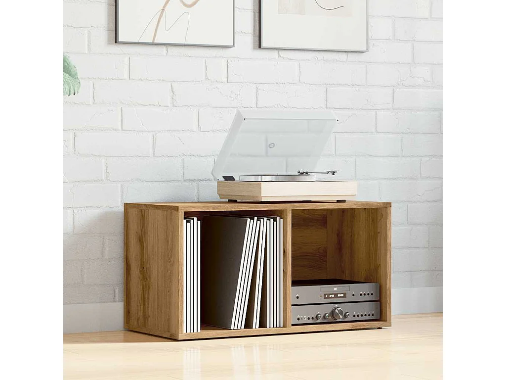 LP Aufbewahrungsboxen, handgefertigt, Eiche, Holzwerkstoff