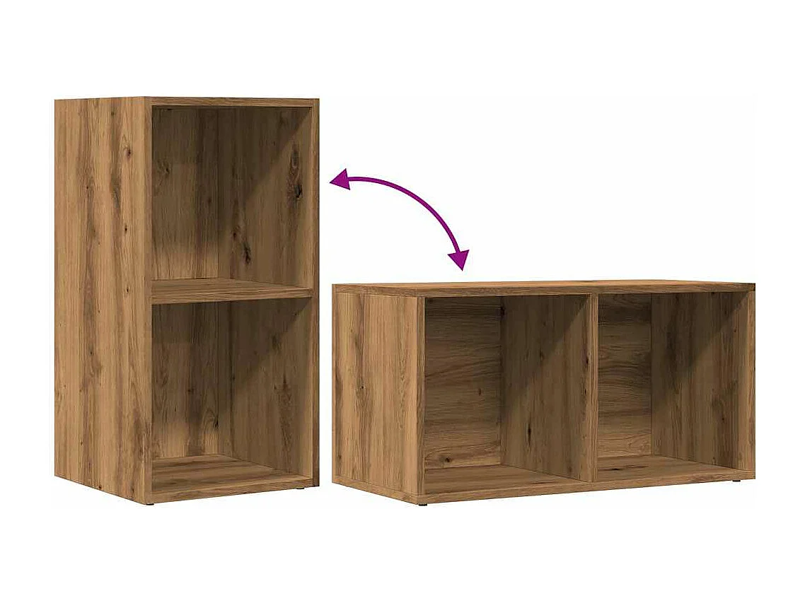 Scatole portaoggetti LP in rovere lavorate a mano in legno ingegnerizzato