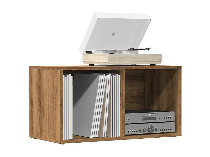 Cajas de almacenamiento de LP hechas a mano de madera de roble