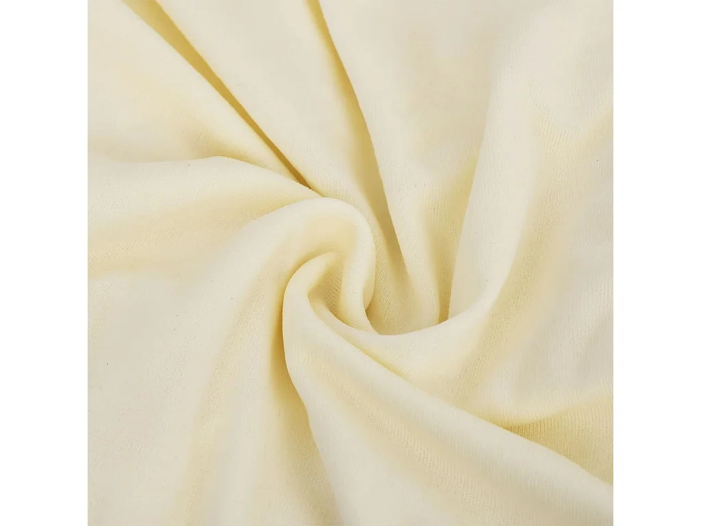 Housse extensible de canapé 3 places Crème Jersey de polyester