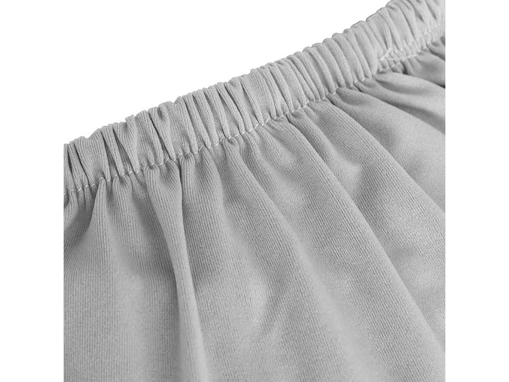Housse extensible de canapé 4 places Gris Jersey de polyester