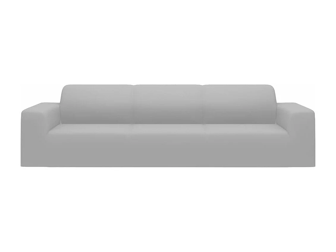 Housse extensible de canapé 4 places Gris Jersey de polyester