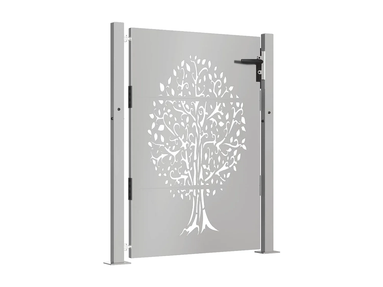 Portail de jardin 105x130 cm acier corten conception de l'arbre
