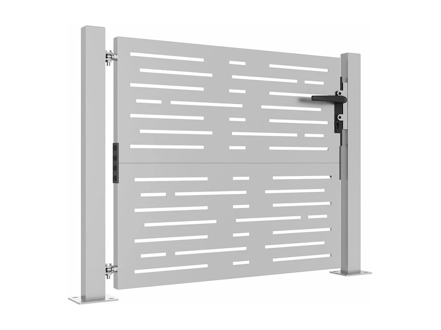 Gartentor 105x105 cm Cortenstahl quadratisches Design