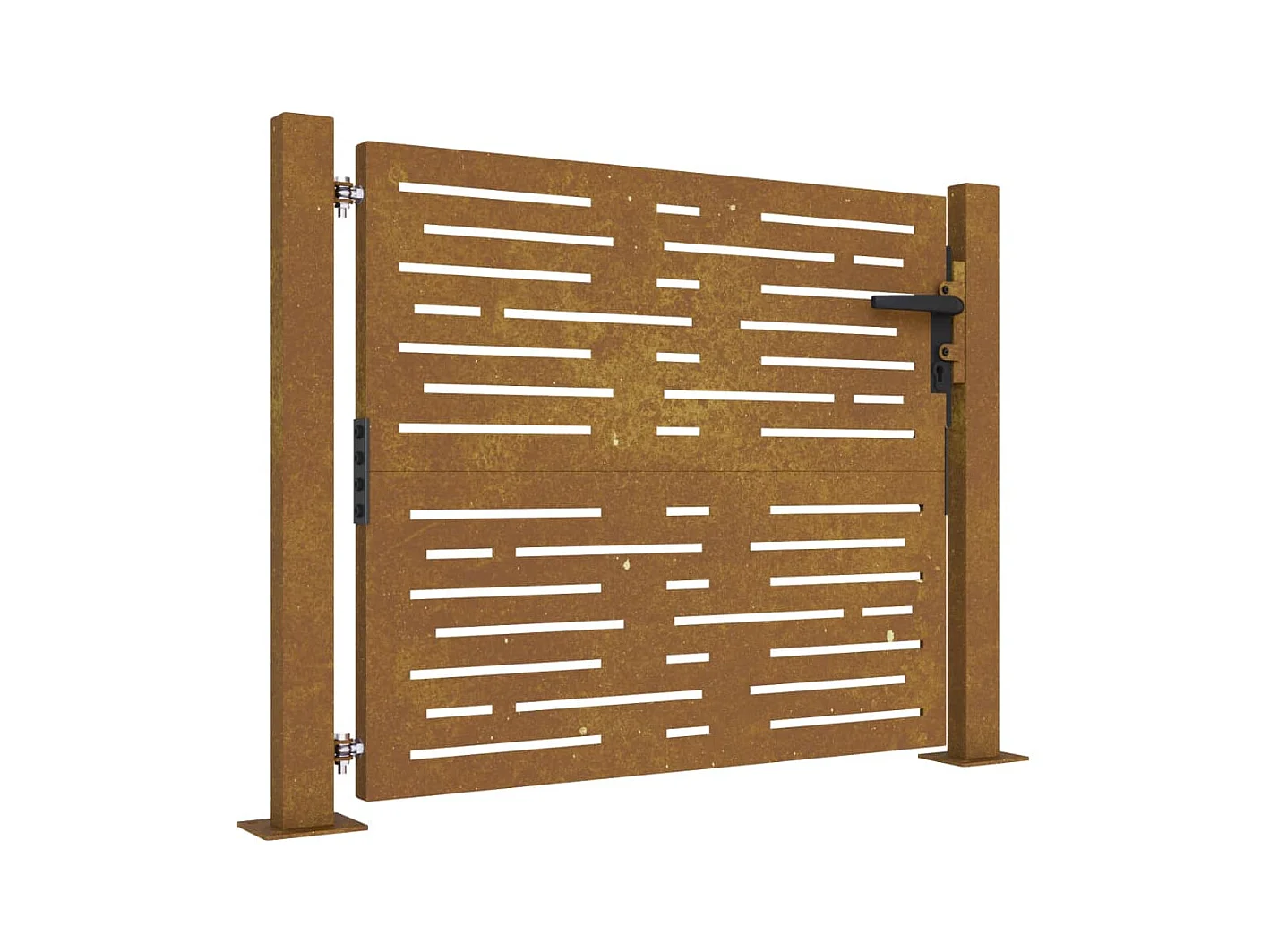 Portail de jardin 105x105 cm acier corten conception de carré