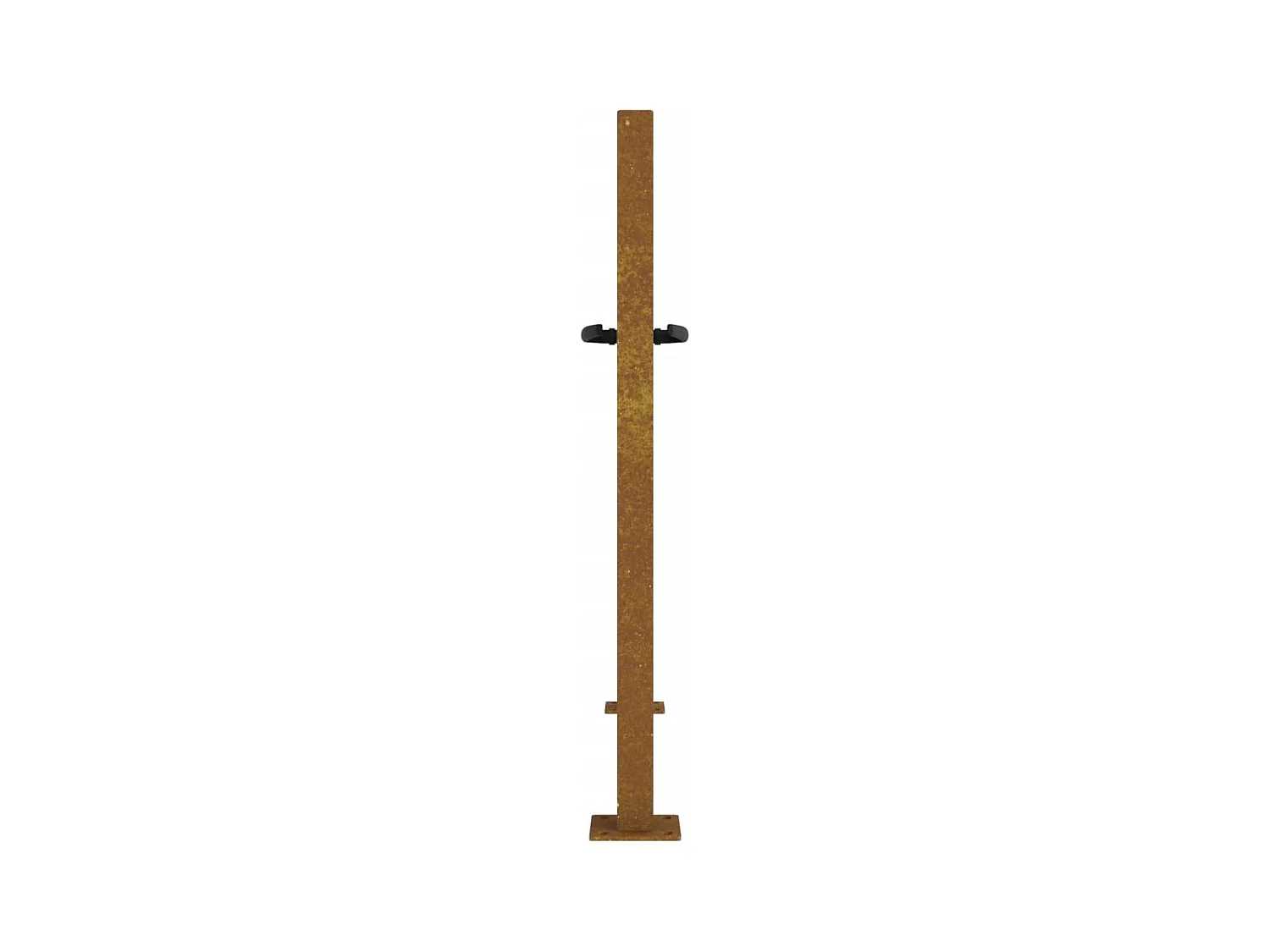 Portail de jardin 105x105 cm acier corten conception de carré