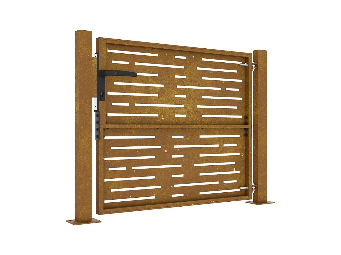 Portail de jardin 105x105 cm acier corten conception de carré