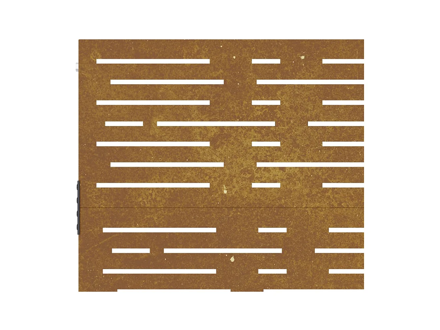 Portail de jardin 105x105 cm acier corten conception de carré
