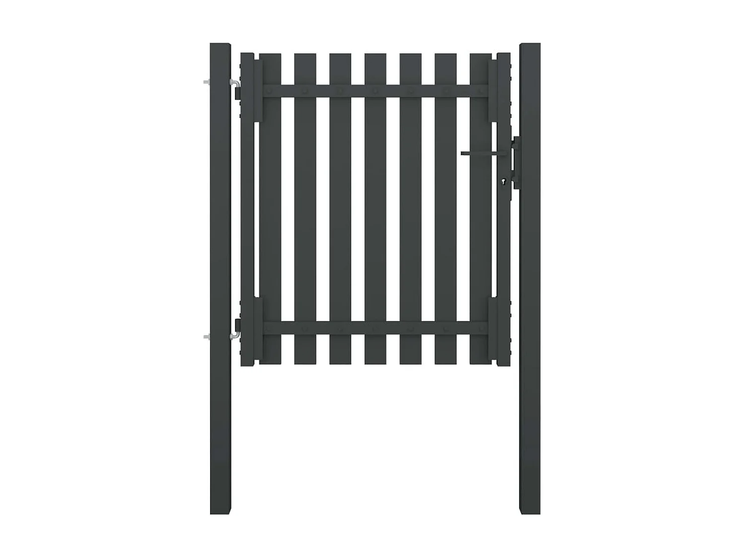 Portail de cl?ture de jardin Acier 1x1,25 m Anthracite