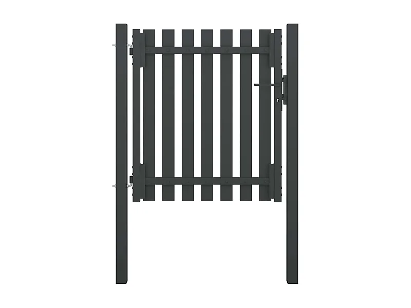 Portail de cl?ture de jardin Acier 1x1,25 m Anthracite