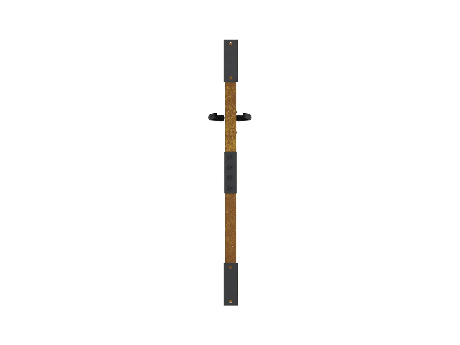 Portail de jardin 85x100 cm acier corten conception d'herbe