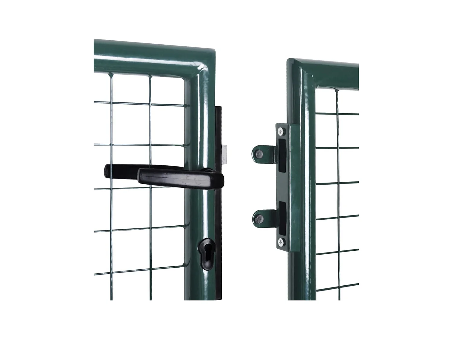 Portail de cl?ture Acier 306x175 cm Vert